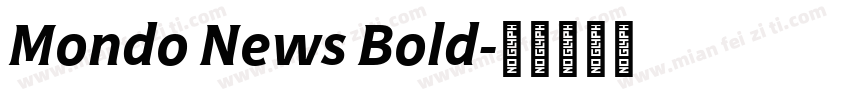 Mondo News Bold字体转换